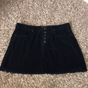Dark Navy Blue Jean Mini Skirt